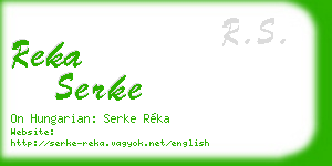 reka serke business card